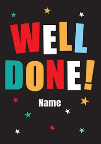 Tap to view Simple Bold Well Done Personalised Card