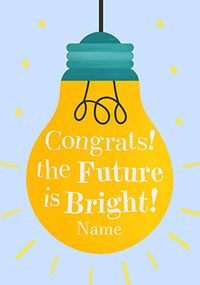 Tap to view The Future is Bright Congratulations Card