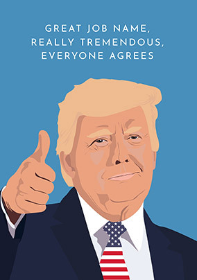 Trump Spoof Congratulations Card