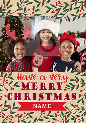Cancer Research Little Moments Christmas Photo Card