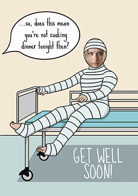 Not Cooking Tonight Get Well Photo Card