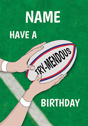 A Try-mendous Birthday Card