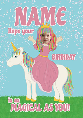 Magical as You Photo Birthday Card