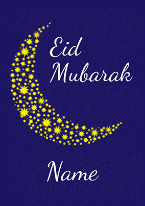 Eid Mubarak Personalised Crd