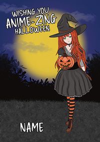 Anime-Zing Halloween Card