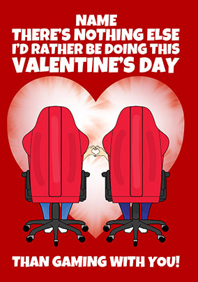 Gaming With You Personalised Valentine's Card