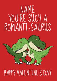Romanti-sarus Personalised Valentine's Day Card