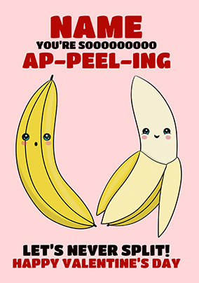 Ap-peel-ing Personalised Valentine's Day Card