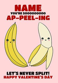 Tap to view Ap-peel-ing Personalised Valentine's Day Card