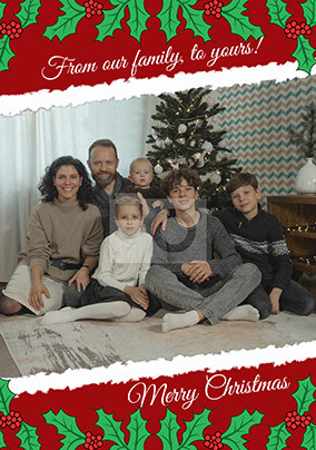 From The Family Photo  Christmas Card