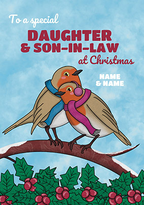 Daughter & son In Law Robbins Christmas Card