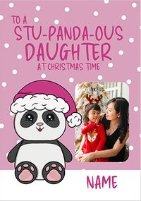 Tap to view Stu-Panda-ous Daughter Photo Christmas Card