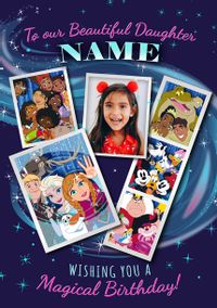 Tap to view Disney Photo Booth Daughter Birthday Card