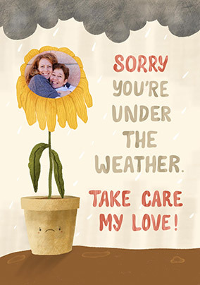 Under the Weather Photo Get Well Card