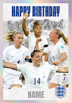 England Lionesses - Players Personalised Birthday Card