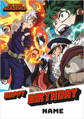 My Hero Academia - Personalised Birthday Card