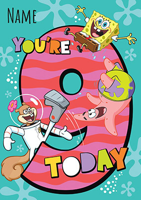 9 Today SpongeBob Birthday Card