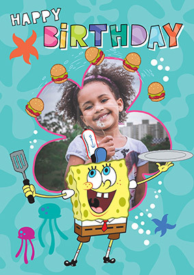SpongeBob Photo Birthday Card