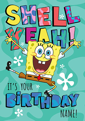 Shell Yeah Personalised Birthday Card