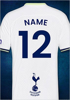 Spurs clearance shirt personalised