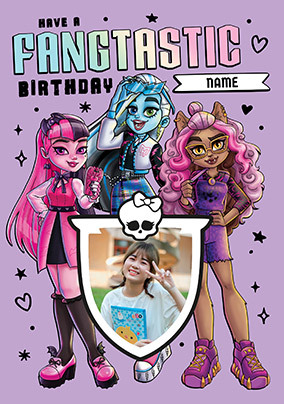 Fangtastic Photo Monster High Birthday Card