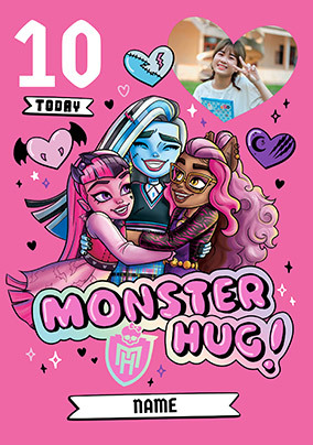 10 Today Photo Monster High Birthday Card