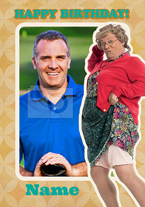 Mrs Brown Photo Birthday Card