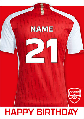 Personalized arsenal jersey sales