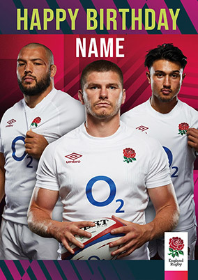 England RFU Players Birthday Card