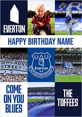 Everton Personalised Card