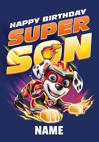 Tap to view Paw Patrol Movie - Son Personalised Birthday  Card