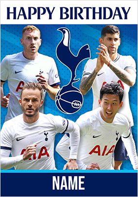 Spurs Players Birthday Card