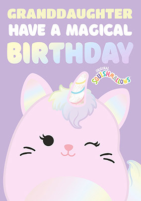 Squishmallow - Granddaughter Personalised Birthday Card