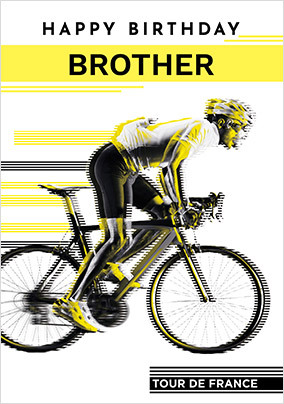 Tour de France - Brother Personalised Birthday Card