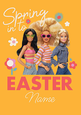 Barbie Spring Into Easter Card