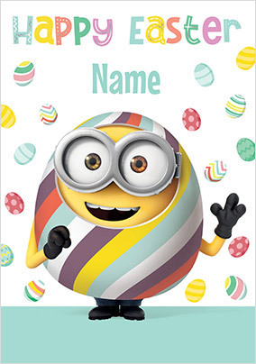 Minions Easter Egg Card
