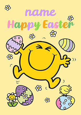 Mr Happy Easter Card