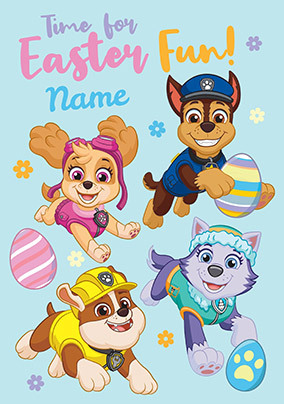 Paw Patrol Easter Fun Card