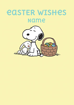 Peanuts Easter Wishes Card