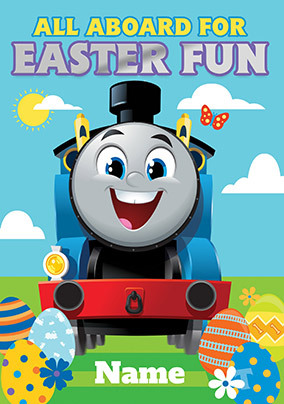 Thomas All Aboard Easter Card