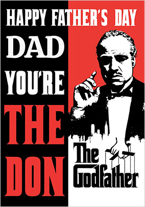 The Godfather - Dad Personalised Father's Day Card