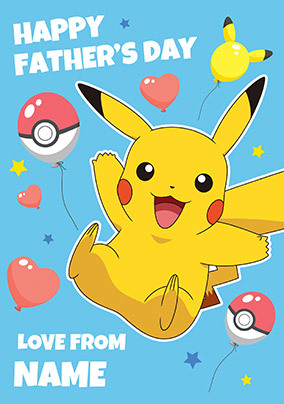 Pokemon - Father's Day Personalised Card