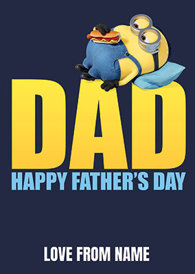 Minions - Dad Personalised Father's Day Card