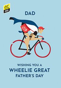 Tap to view Tour De France Wheelie Great Father's Day Card