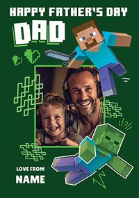 Tap to view Happy Father's Day Dad Minecraft Card