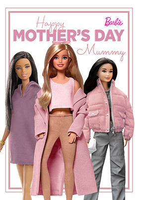 Barbie - Mummy on Mother's Day Personalised Card
