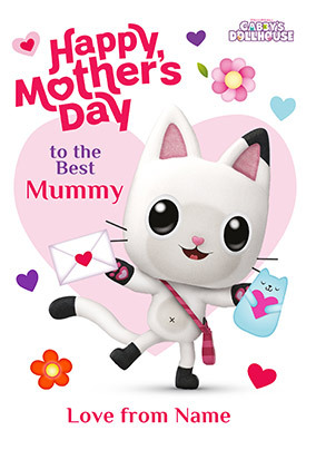 Gabby's Dollyhouse - Mummy Personalised Mother's Day Card