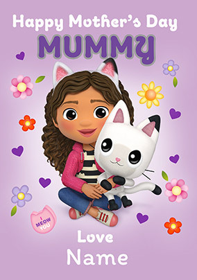 Gabby's Dollhouse - Mummy Personalised Mother's Day Card