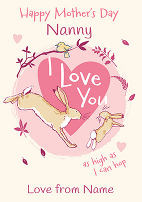 Guess How Much - Nanny Personalised Mother's Day Card