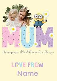 Tap to view Minions - Mum Photo Mother's Day Card